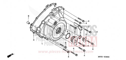 PANNEAU CARTER-MOTEUR G. CB500S2 de 2002